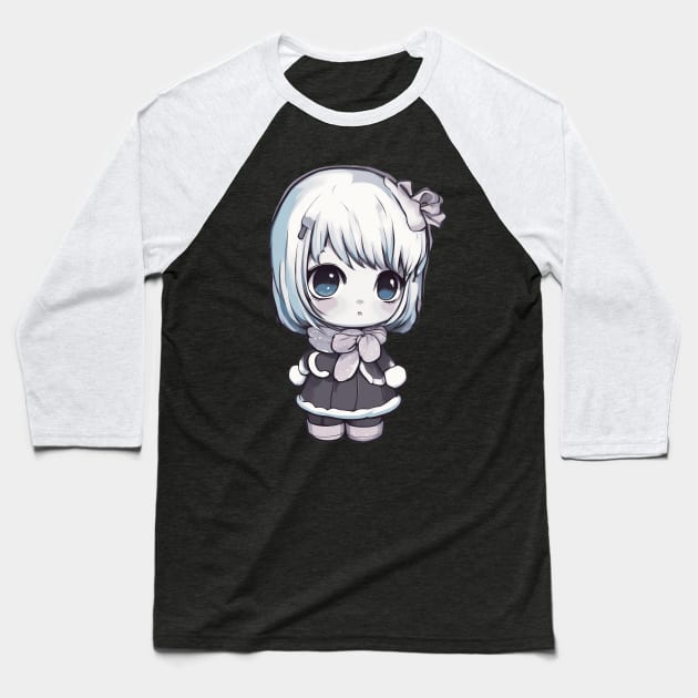 Little Kawaii Baby Princess Baseball T-Shirt by animegirlnft